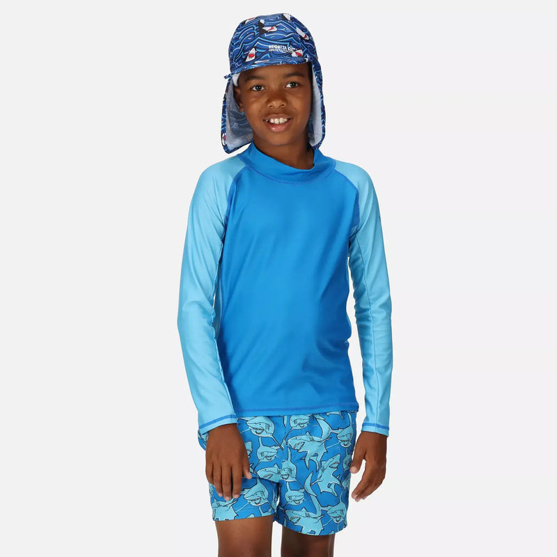 Regatta Hoku Swim Top | Indigo Blue Aquarius RKM017