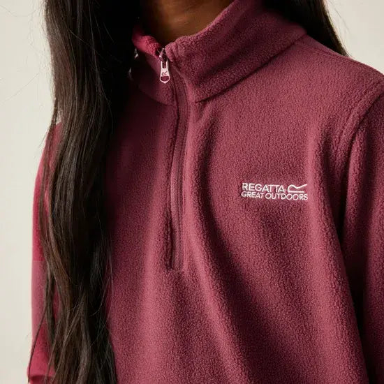 Regatta  Hot Shot Half Zip Fleece | Dark Pimiento RKA148