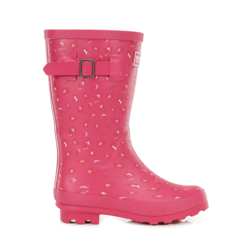 Regatta Kids' Fairweather Wellies | Cabaret Animal Print RKF598