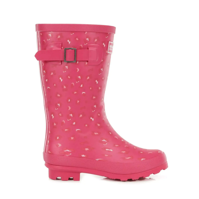 Regatta Kids' Fairweather Wellies | Cabaret Animal Print RKF598
