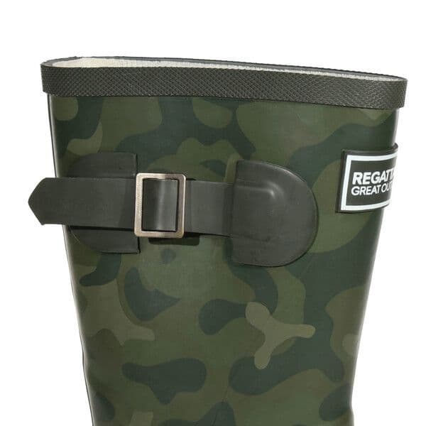 Regatta Kids' Fairweather Wellies | Khaki Animal Print RKF598