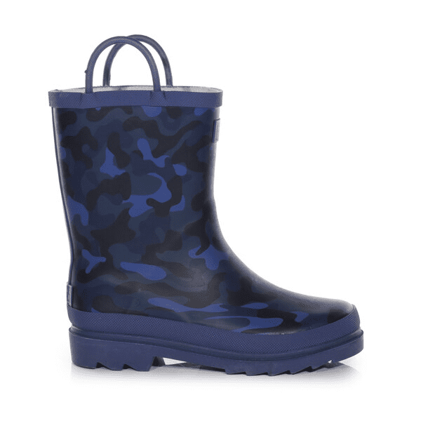 Regatta Kids Minnow Printed Wellies | Dark Denim  RKF451
