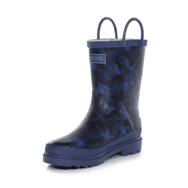 Regatta Kids Minnow Printed Wellies | Dark Denim  RKF451