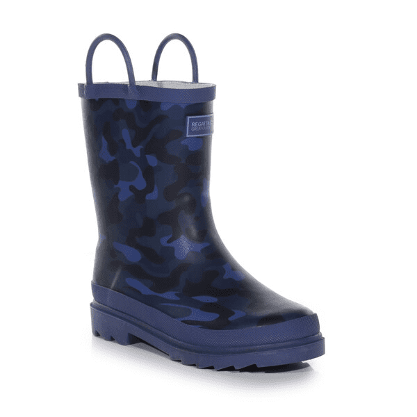 Regatta Kids Minnow Printed Wellies | Dark Denim  RKF451