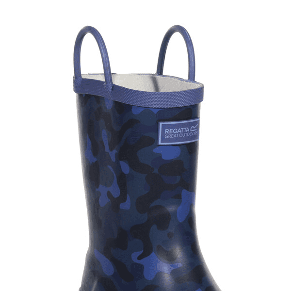 Regatta Kids Minnow Printed Wellies | Dark Denim  RKF451