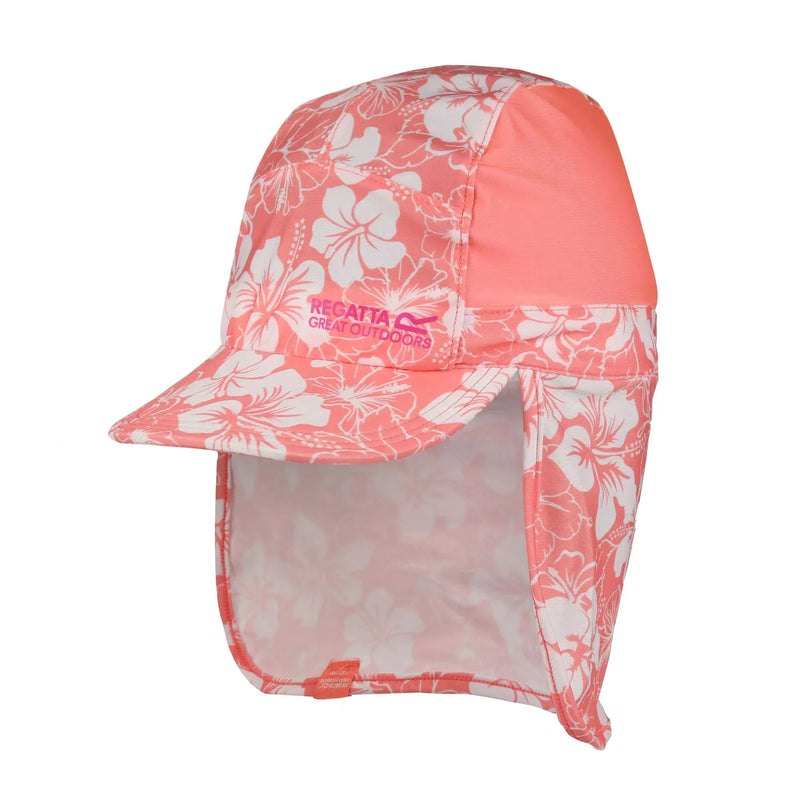 Regatta Kids' Protect  Cap |  | Shell Pink Hibiscus RKC140