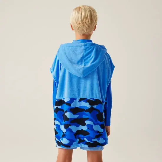 Regatta Kids Towel Robe | Blue RKM043