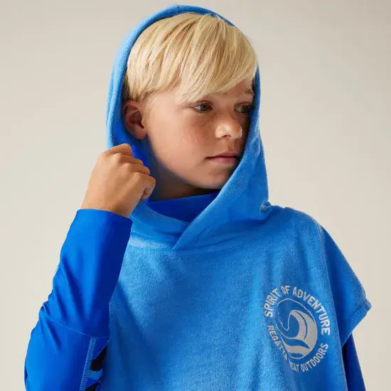 Regatta Kids Towel Robe | Blue RKM043