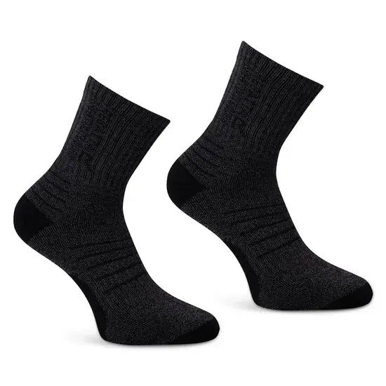 Regatta Ladies Bamboo 2 Pack Socks | Black /grey RWH061