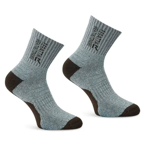 Regatta Ladies Bamboo 2 Pack Socks | Green RWH061
