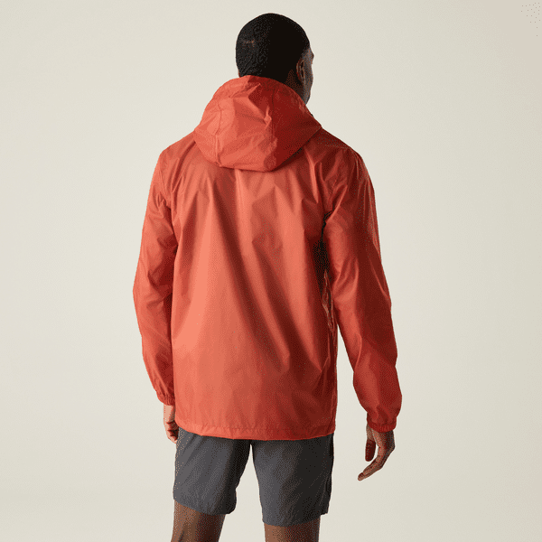 Regatta Men's Pack-It III Waterproof Jacket Brick RMW281