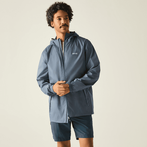 Regatta Men's Pack-It III Waterproof Jacket China Blue RMW281