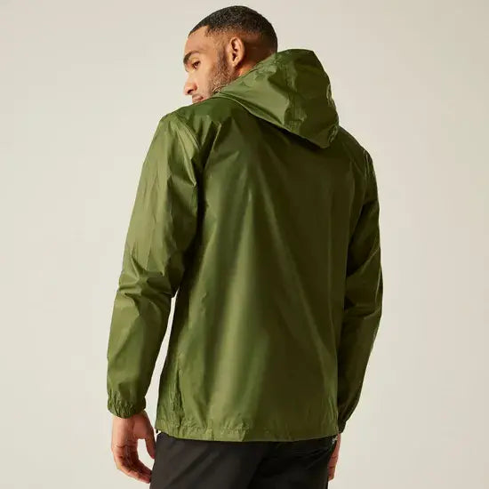 Regatta Men's Pack-It III Waterproof Jacket Green RMW281