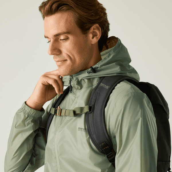 Regatta Men's Pack-It III Waterproof Jacket Light Sage RMW281