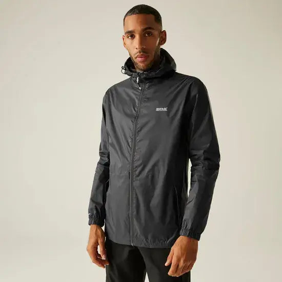 Regatta Men's Pack-It III Waterproof Jacket | Seal Grey RMW281