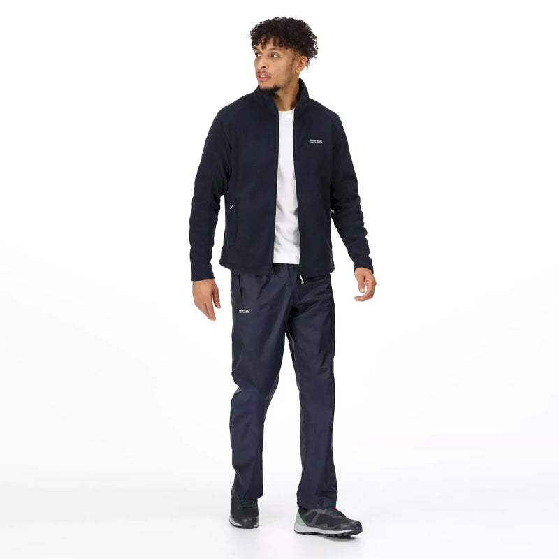 Regatta Men's Pack-It Waterproof Overtrousers | Navy RMW149