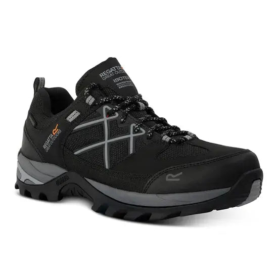 Regatta Men's Samaris III Low Walking Shoes | Black Granit RMF835