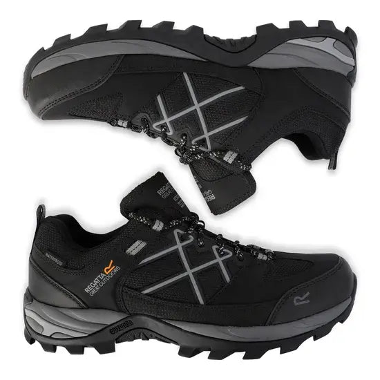 Regatta Men's Samaris III Low Walking Shoes | Black Granit RMF835
