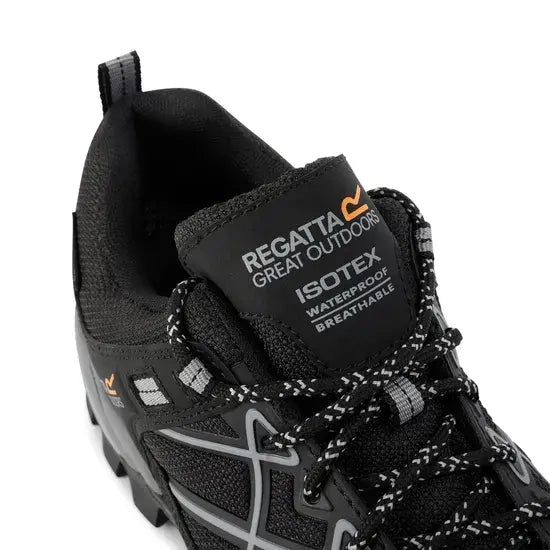 Regatta Men's Samaris III Low Walking Shoes | Black Granit RMF835
