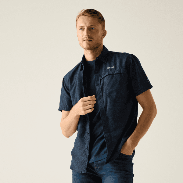 Regatta  Mindano Short Sleeve Shirt |  Night Sky Print RMS228