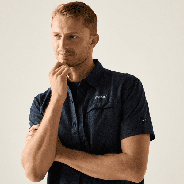 Regatta  Mindano Short Sleeve Shirt |  Night Sky Print RMS228