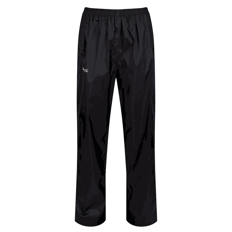 Regatta Pack It Waterproof Overtrousers| Black RWW158
