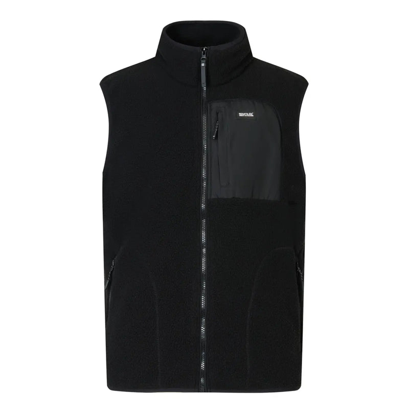 Regatta Frankie Borg Full Zip Sleeveless Bodywarmer | Black RMB193
