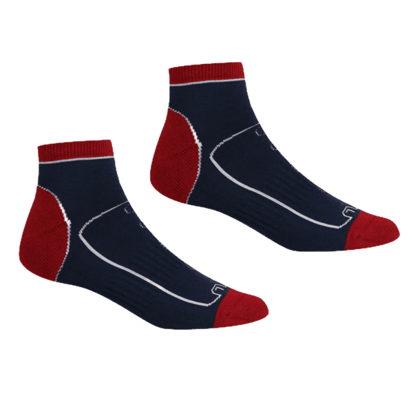 Regatta Trail Socks | Navy/Dark Red RMH044