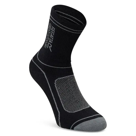 Regatta Unisex Waterproof Sock | Black /grey RUH050