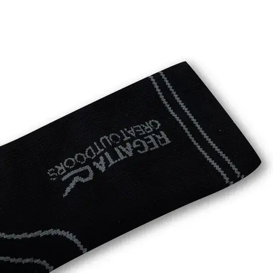 Regatta Unisex Waterproof Sock | Black /grey RUH050