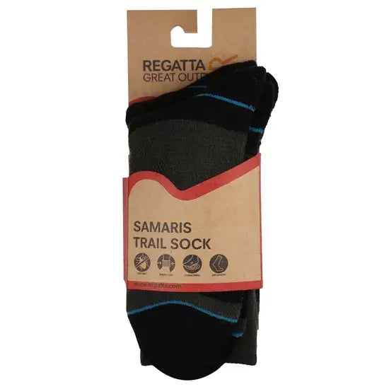 Regatta Women's Blister Protection II Socks Black  RWH043