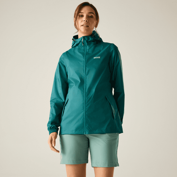 Regatta Women's Pack-It III Waterproof Jacket Mediterranean Green RWW305