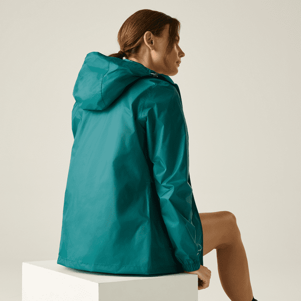 Regatta Women's Pack-It III Waterproof Jacket Mediterranean Green RWW305