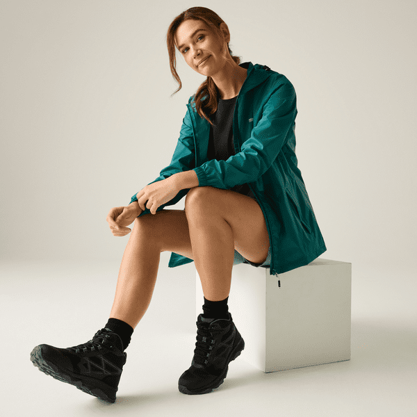 Regatta Women's Pack-It III Waterproof Jacket Mediterranean Green RWW305