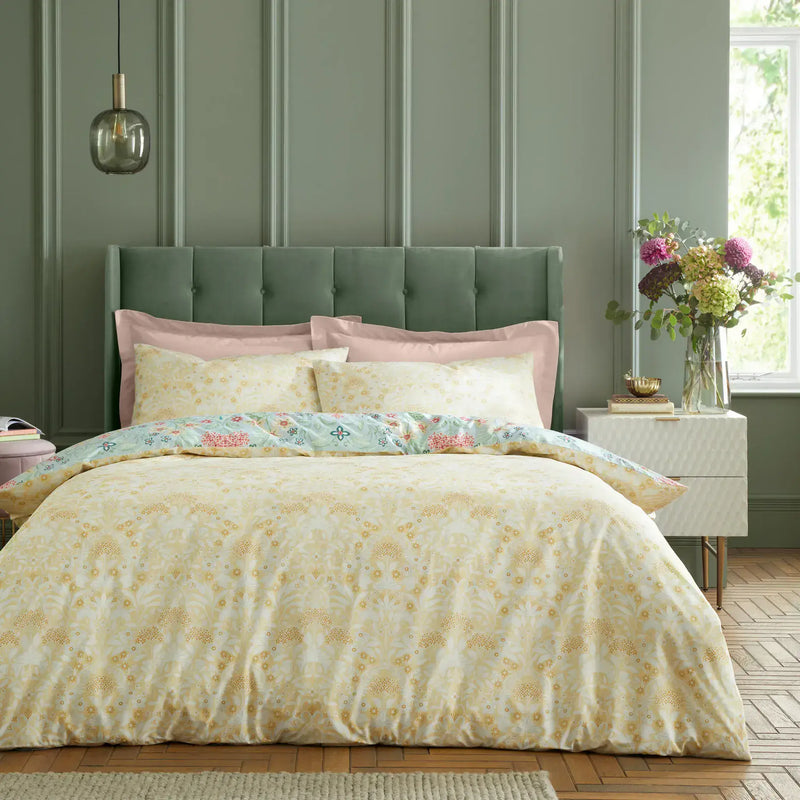 RHS Art Deco Hydrangea Quilt Set | Green