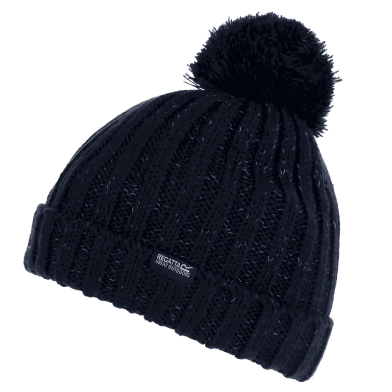 RKC171 Kids' Luminosity III Reflective Bobble Hat Navy