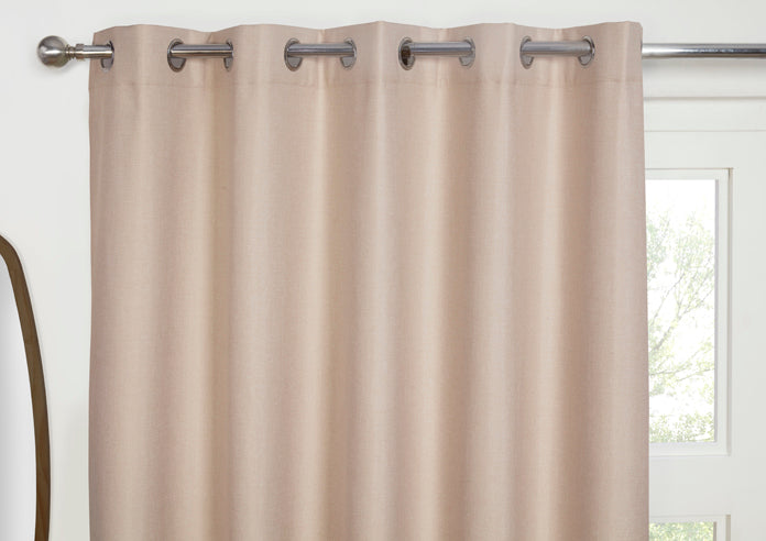 Sundor Cosmos Eyelet Black Out Curtains | Natural