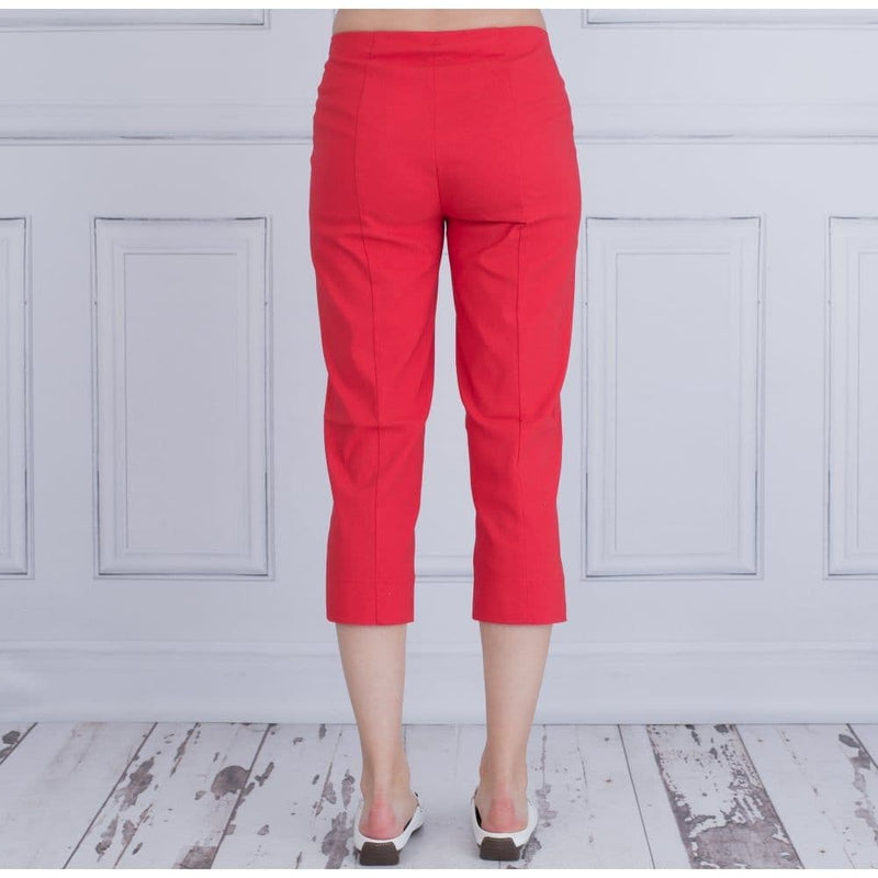 Robell Marie 07 Crop Trousers  Red  51576-5499