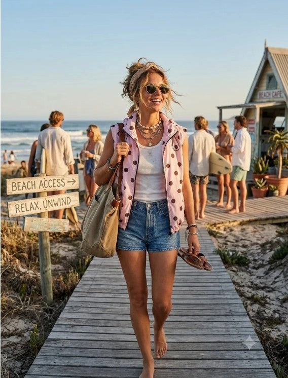 MAY MODA Alex Sleeveless vest | Rose