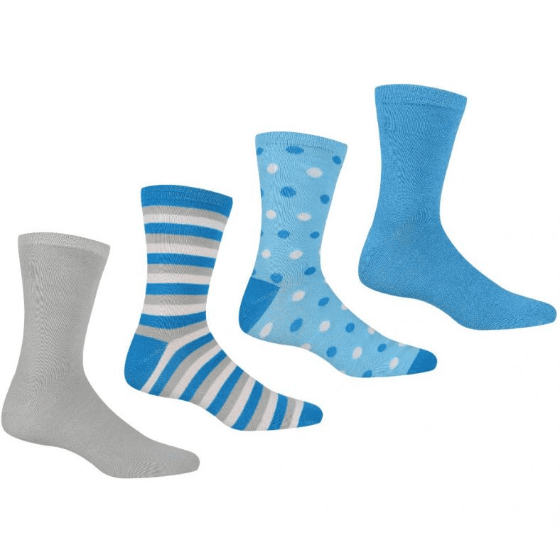 RWH049 Women's 4 Pair Lifestyle Socks Steel