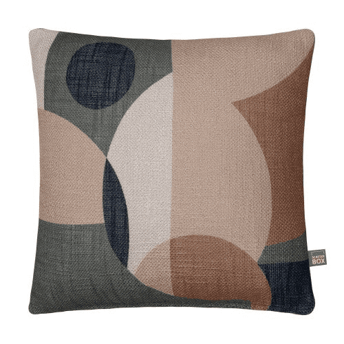 Scatter Box Mid Century Geo Filled Cushion  45x45cm | Green 3CT1475A