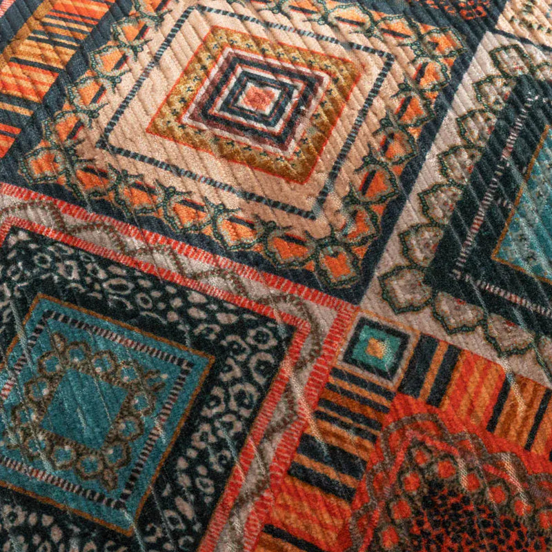 Scatter Box Rio Filled Cushion 43 x 43 cm  | Teal / Orange 3PT1148A
