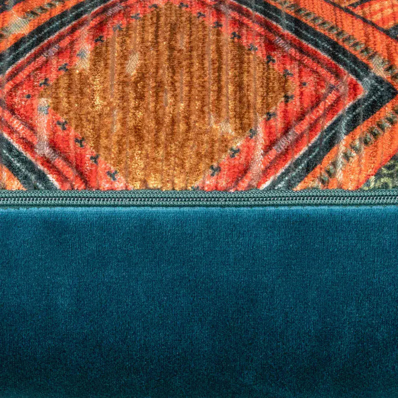 Scatter Box Rio Filled Cushion 43 x 43 cm  | Teal / Orange 3PT1148A