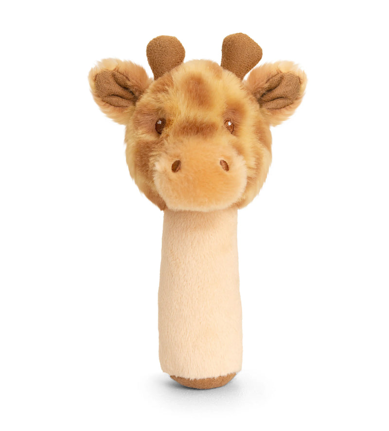 Keel Toys Giraffe Stick Rattle | Tan SE6718