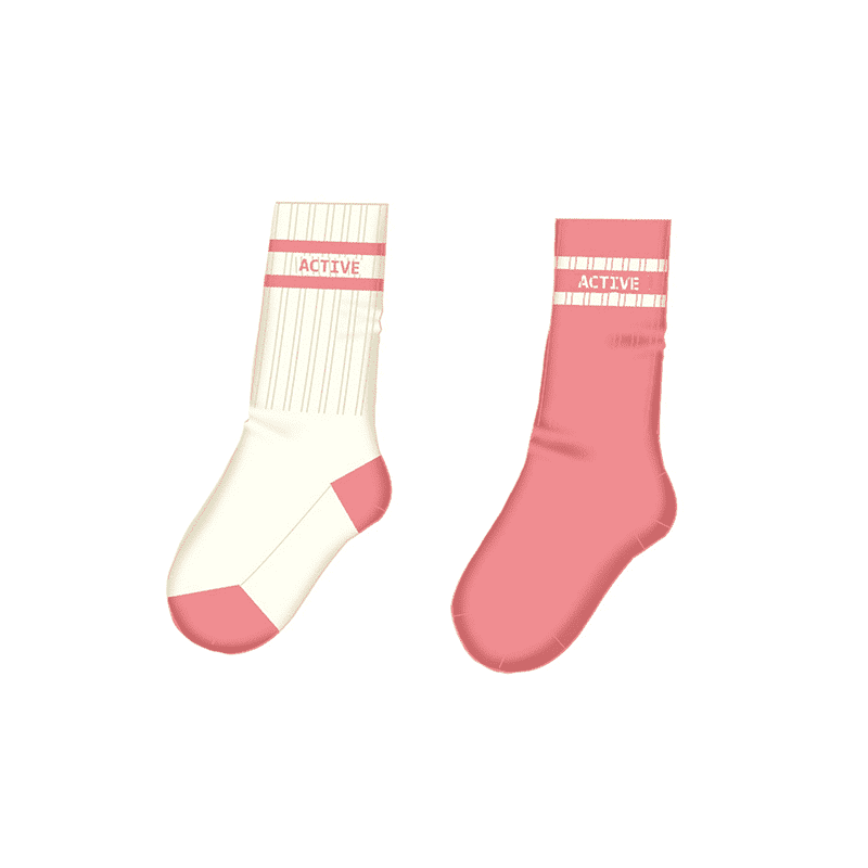 Set 3 Socks 10234 Rose
