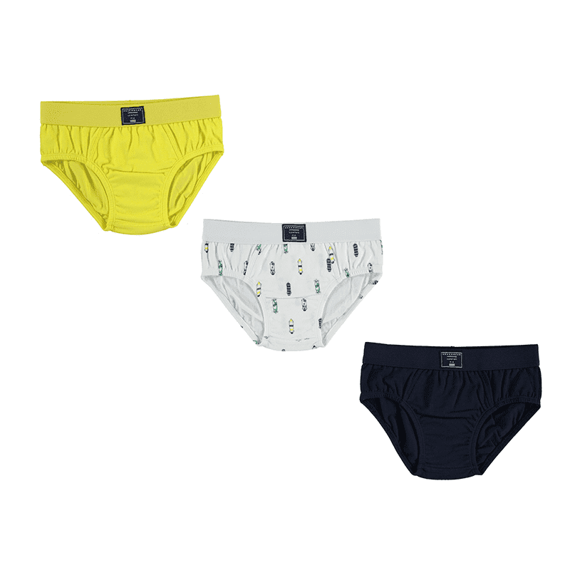 Set of 3 Briefs 10212 Lemon