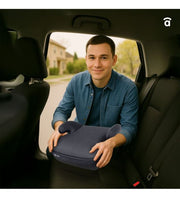 Asalvo SmartSafe I-Size booster seat - being placed in car