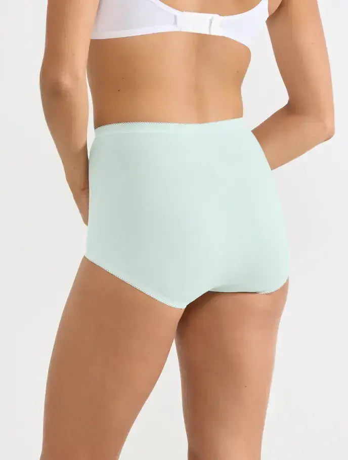 Sloggi 3 Pack Basic Maxi Brief | Mint Green