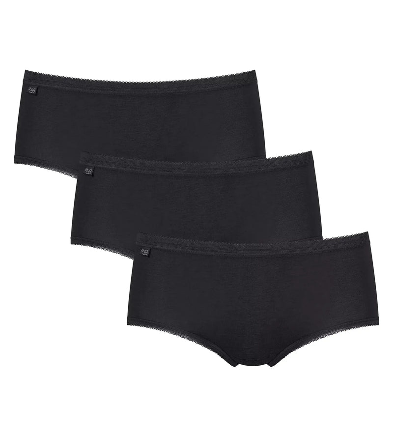 Sloggi Basic Midi 3 Pack Black | 10007657