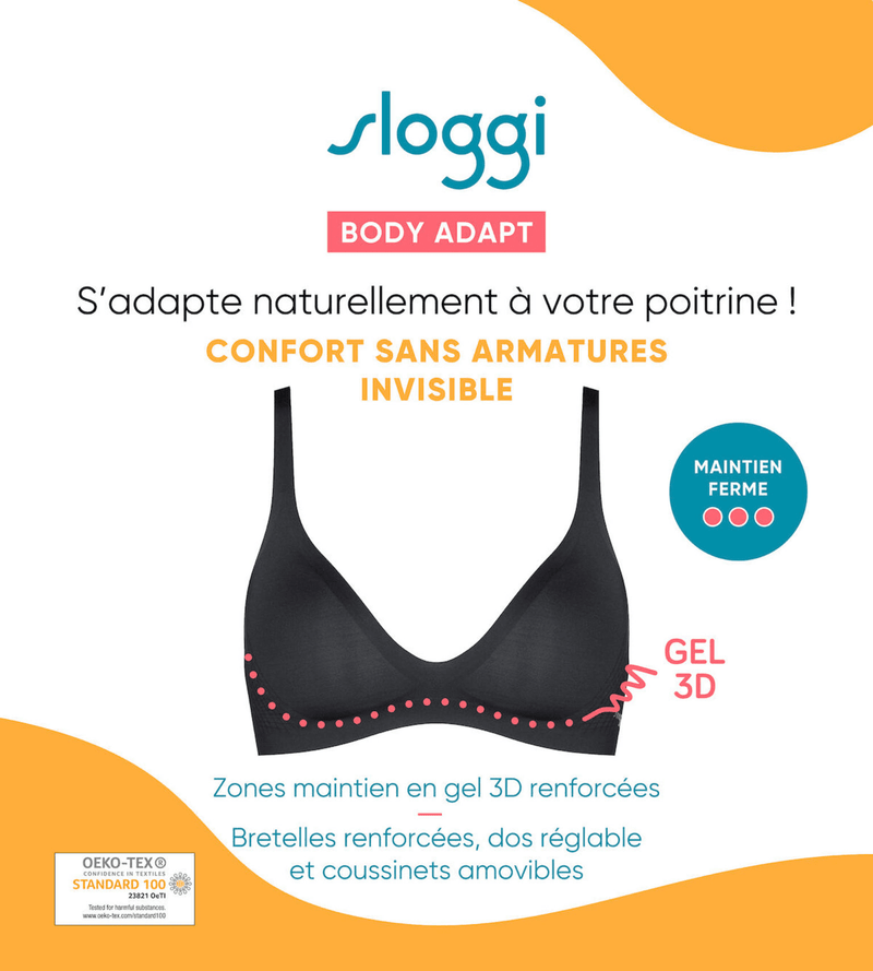 Sloggi Body Adapt T-Shirt Bra 10207489 Black